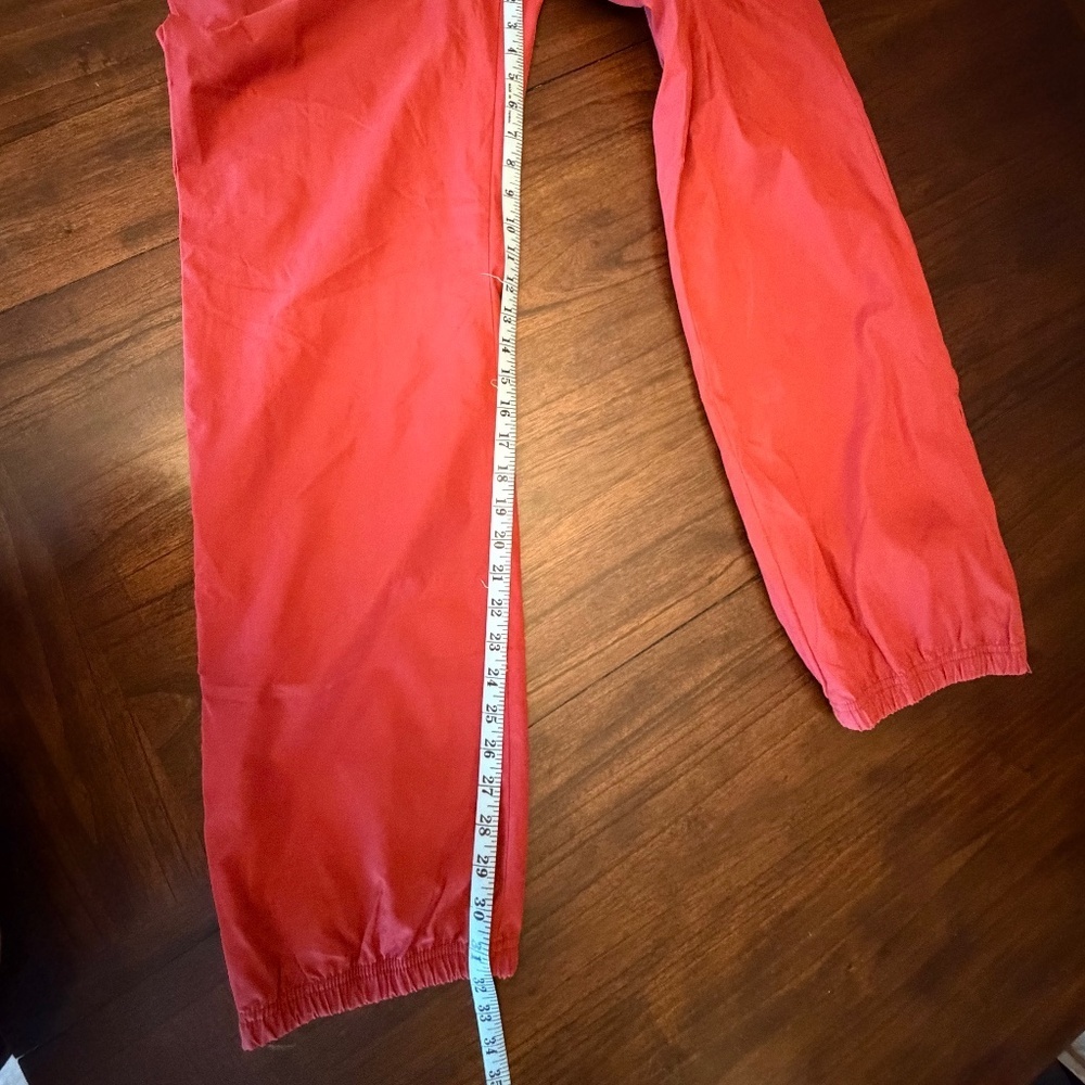 Weatherproof Performance Red Pants, Line Elastic waistband cuffs, Size Medium - Picture 12 of 15